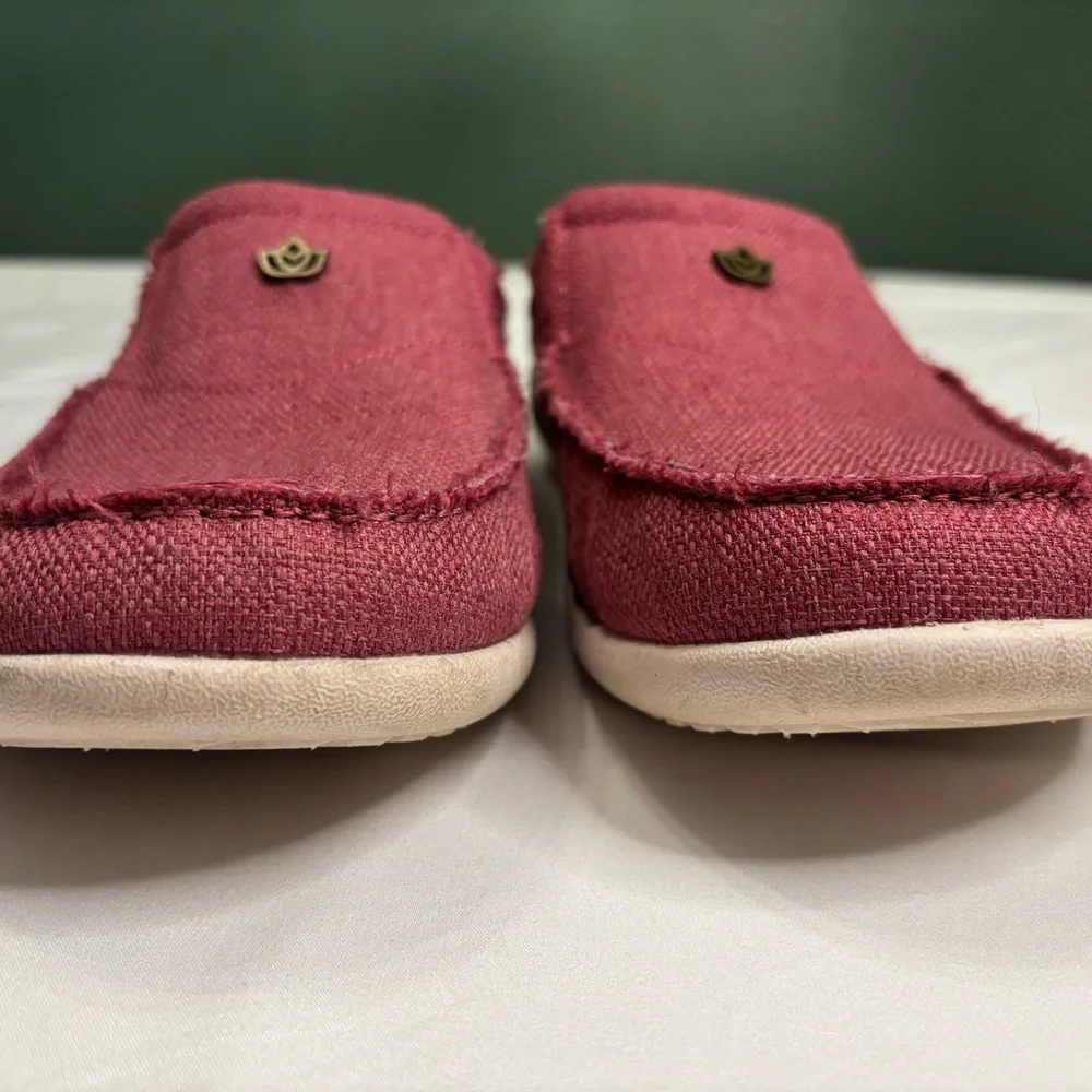 Spenco Shoes Womens 12 B Siesta Prana Mule Pink Canvas Casual Comfort Closed Toe - Picture 2 of 10